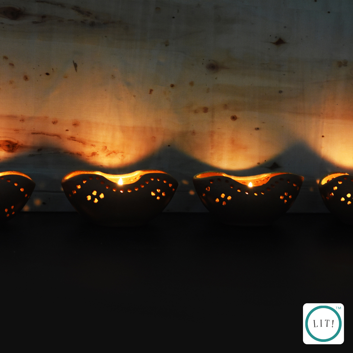 Pack of 2 Chiraag Tealight Holder – Traditional Ambient Decor
