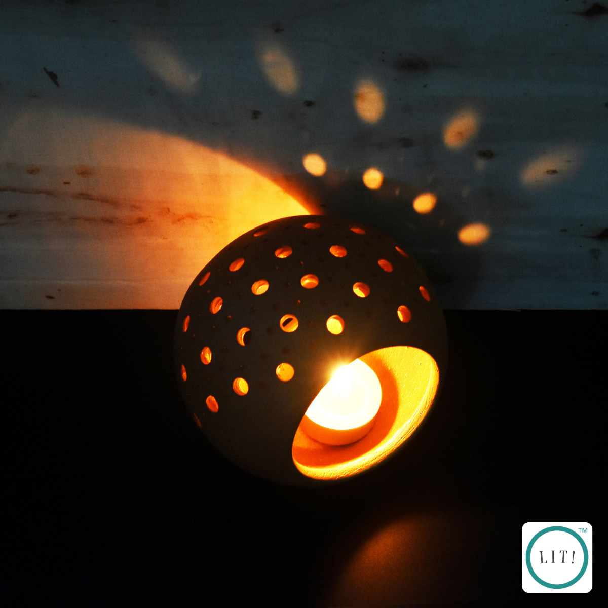 Handcrafted terracotta candle holders in earthy finish