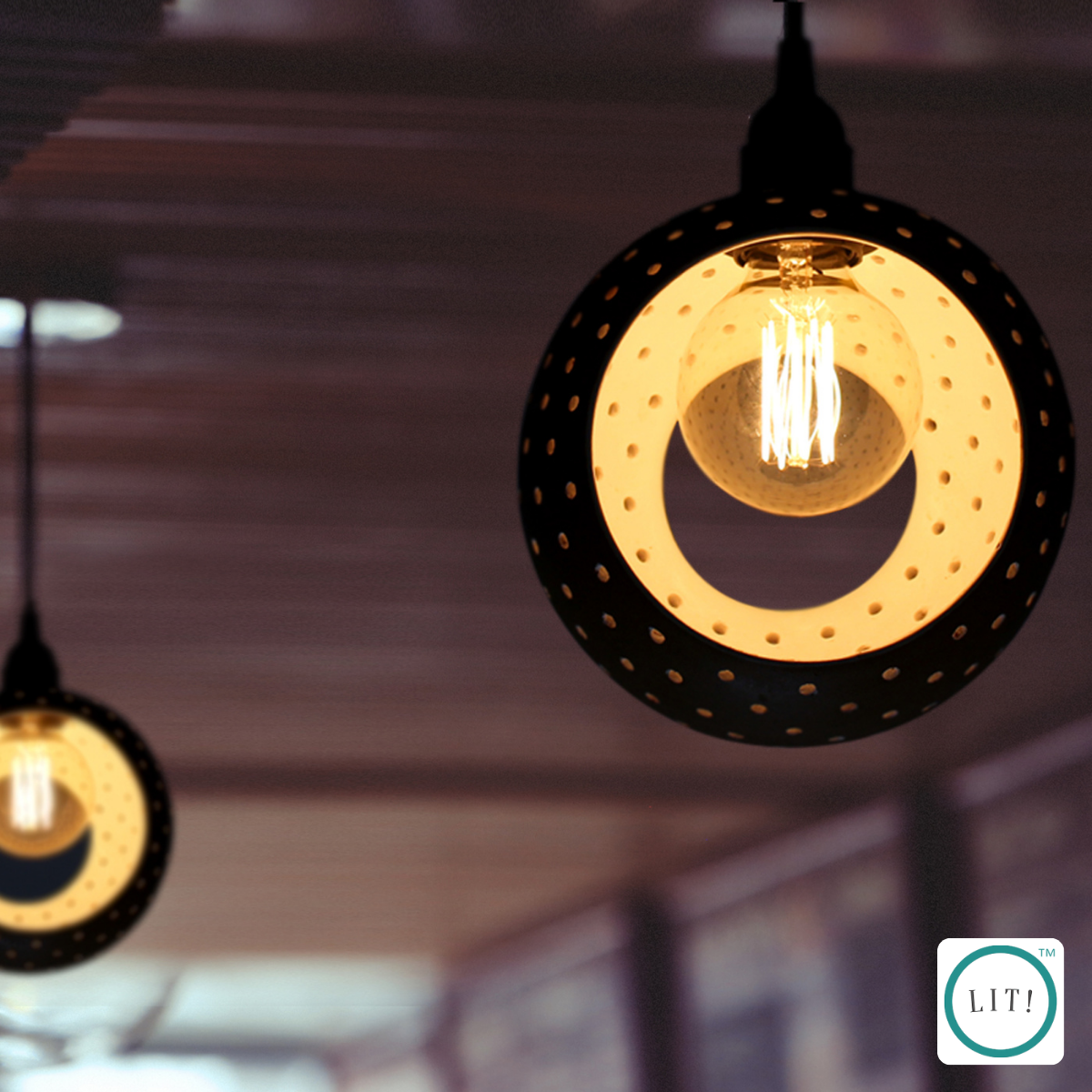 Round Shaped Milky White Terracotta Pendant Light
