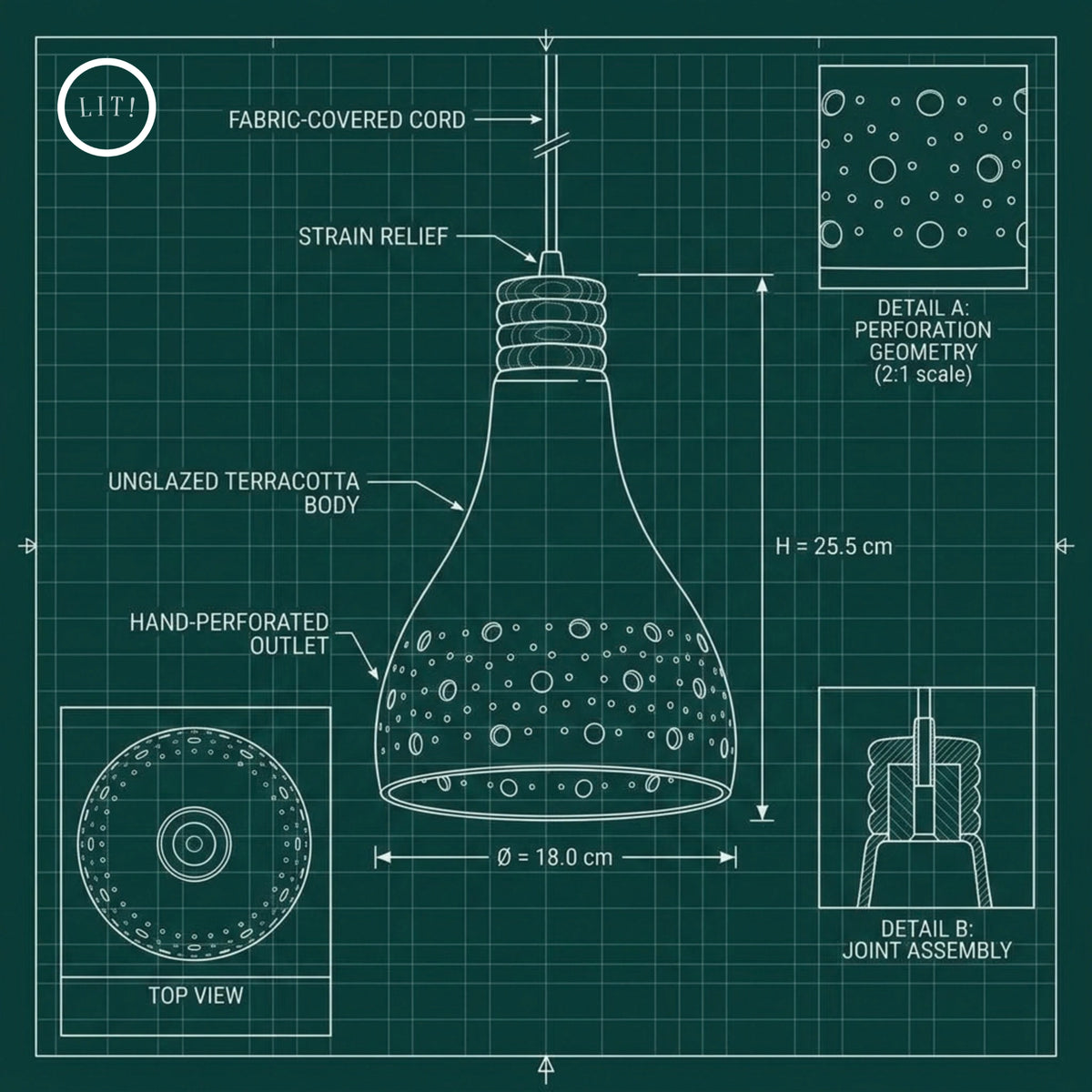 Linea Ceiling Light