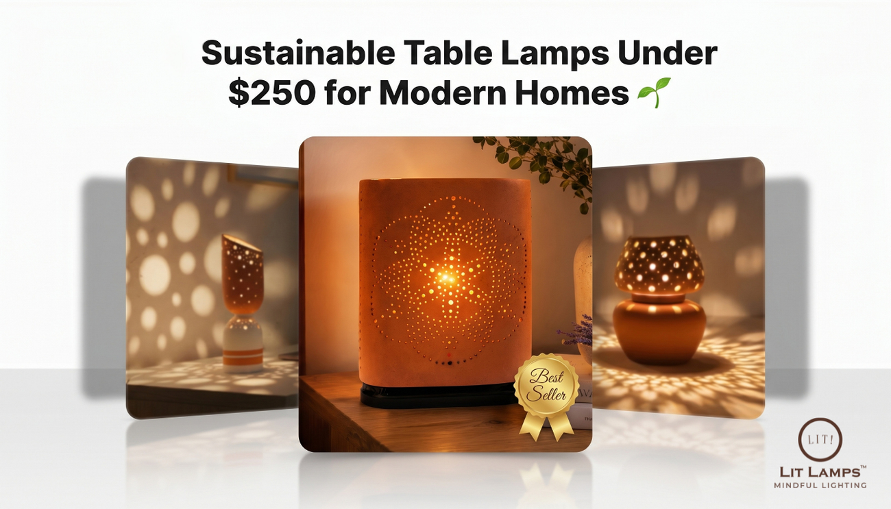 4 Sustainable Table Lamps Under $250 for Modern Homes