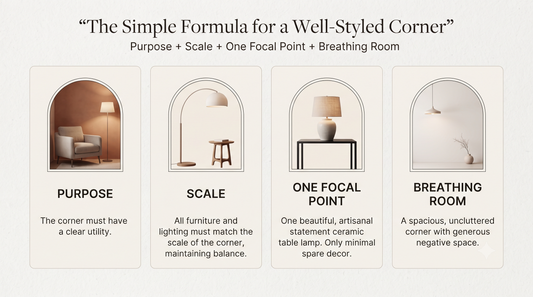 How to Style Empty Corners Without Overcrowding Them