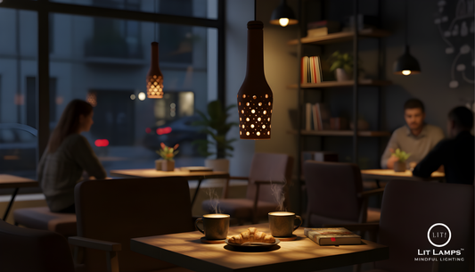 terracotta lamps for restaurant lighting