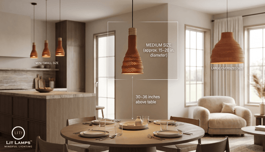 Pendant Light Size Guide to Find the Right Fit for Every Room
