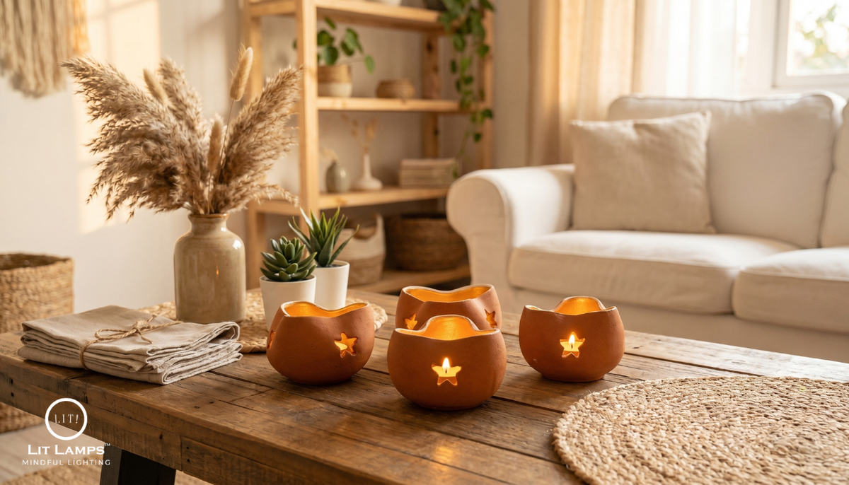 tealight holders for eco-home decor