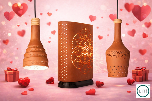 Handcrafted Terracotta Lamps – Valentine Gift Ideas for Your Partner
