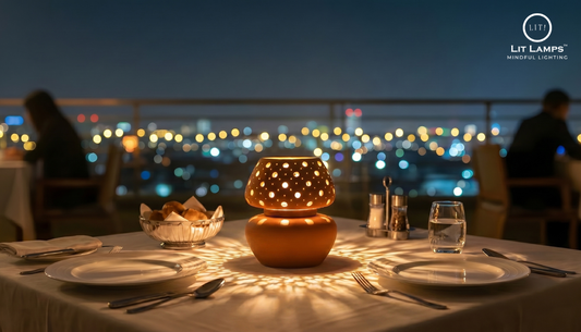 sustainable lamps for rooftop restaurants