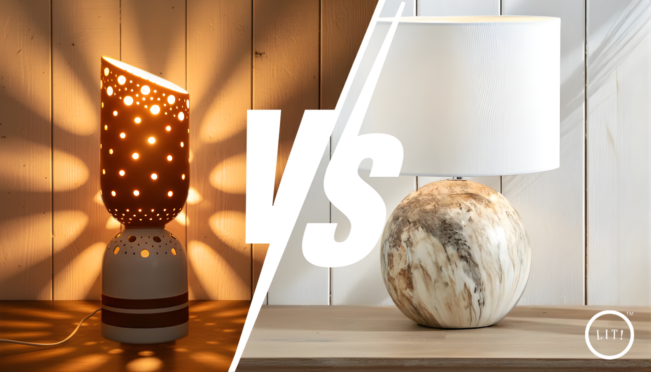Terracotta Lamps vs Concrete Lamps: Which Is Better for Your Home?