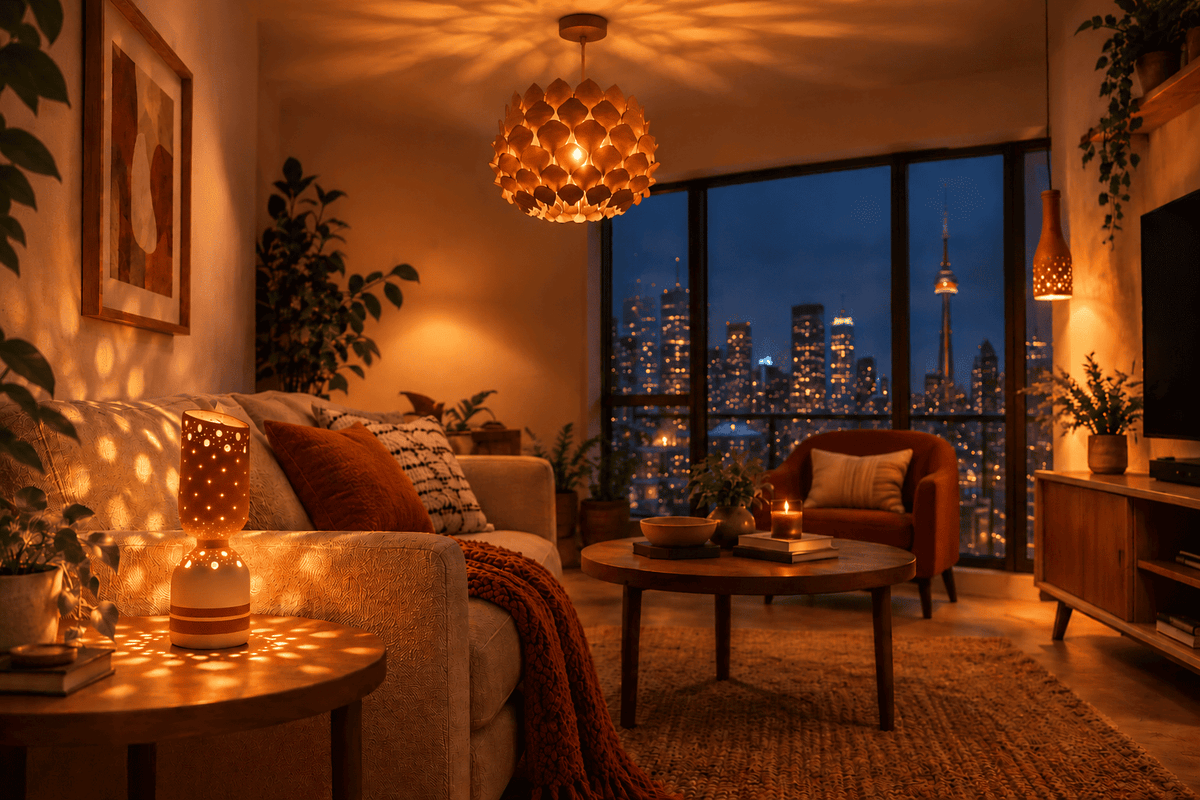 Layered Living Room Lighting