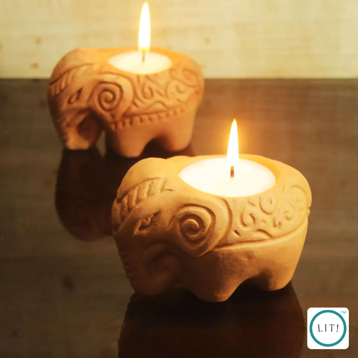 Gaja Terracotta Tealight Holder