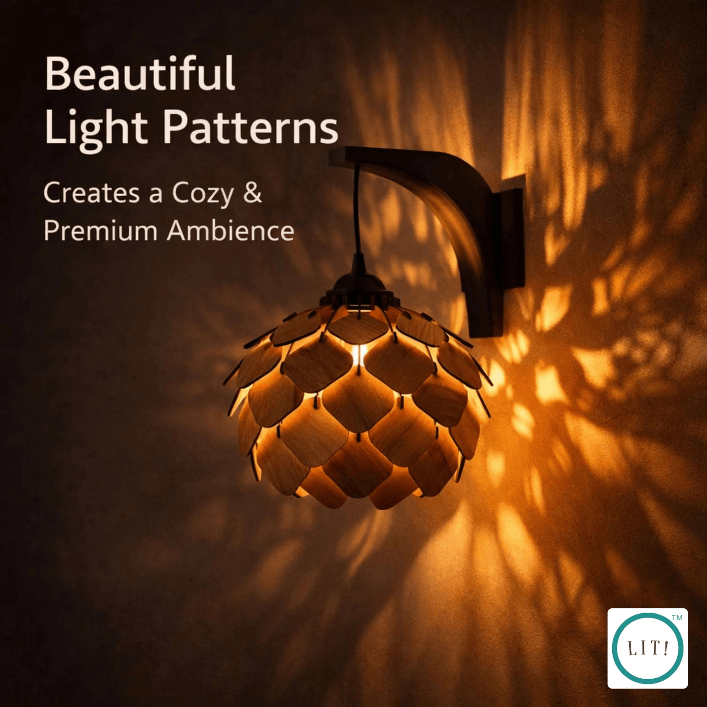Vera Wooden Wall Lamp