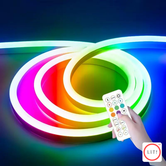 High Power 50W Waterproof IP65 RGB LED Smart Music Sync Neon Light Strips