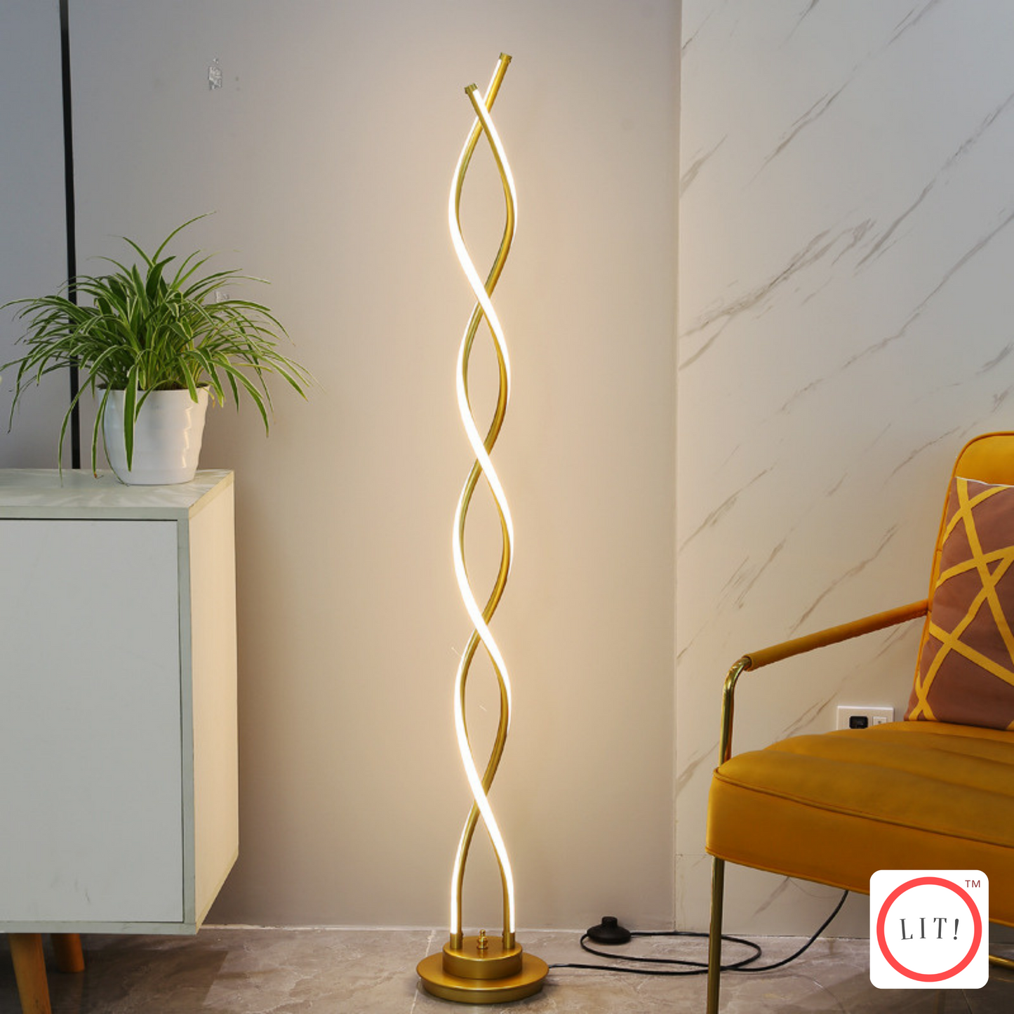 Twist Nordic Decorative Corner LED Standing Floor Lamp