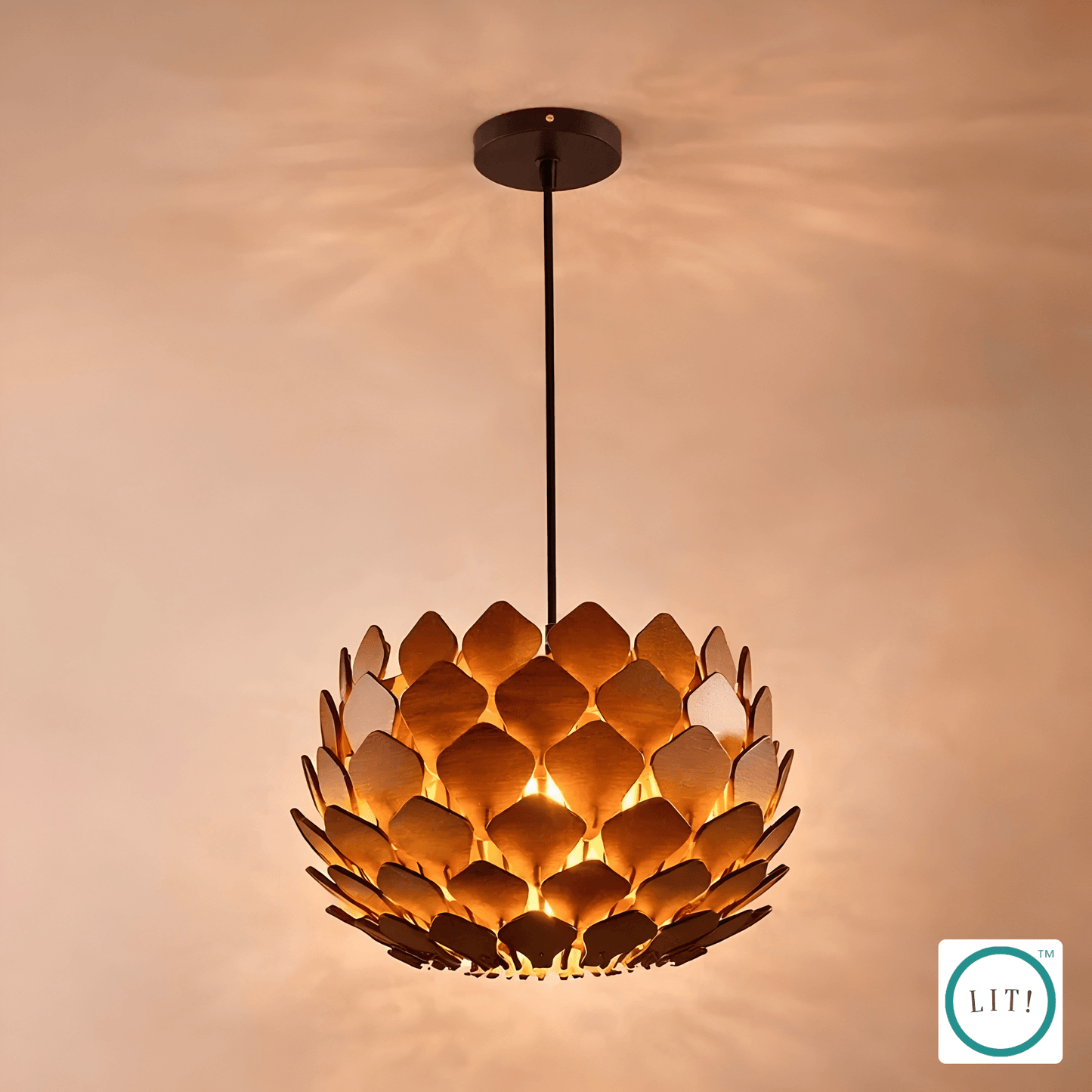 Petra Wooden Pendant Light