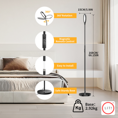 3CCT LED Floor Lamp with Remote Control