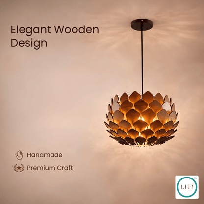 Petra Wooden Pendant Light