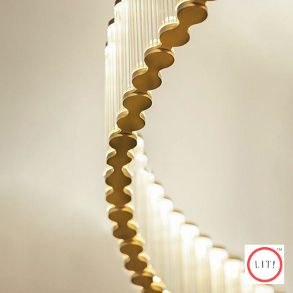 Contemporary Classic Glass Tube Pendant Light