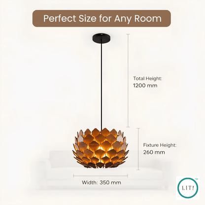 Petra Wooden Pendant Light