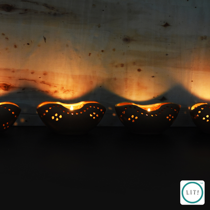 Pack of 2 Chiraag Tealight Holder – Traditional Ambient Decor