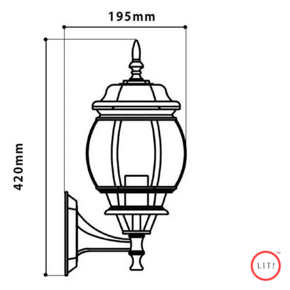 Sleek Aluminium Outdoor Wall Sconce