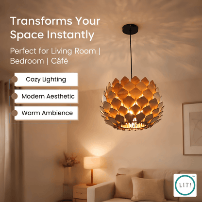 Petra Wooden Pendant Light