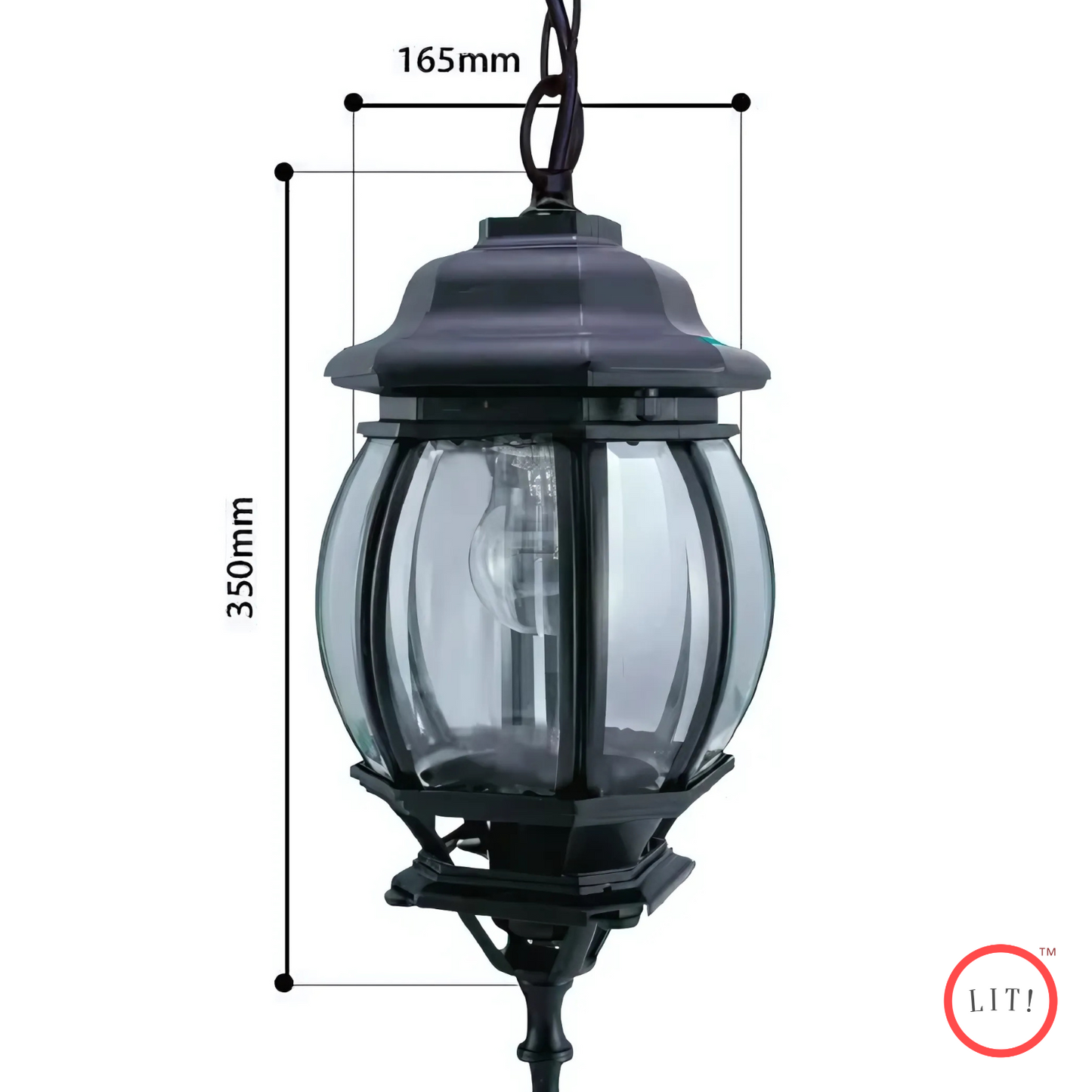 Exterior Aluminium Alloy Outdoor Lantern for Porch and Garden