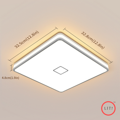 Minimal Square Ceiling Mounted Light