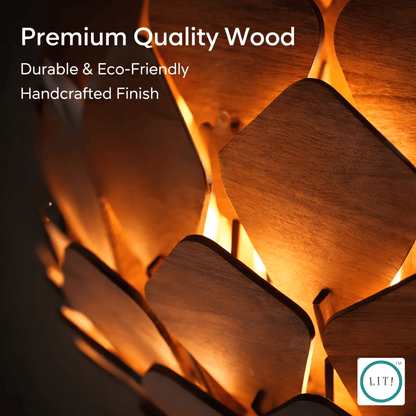 Petra Wooden Pendant Light