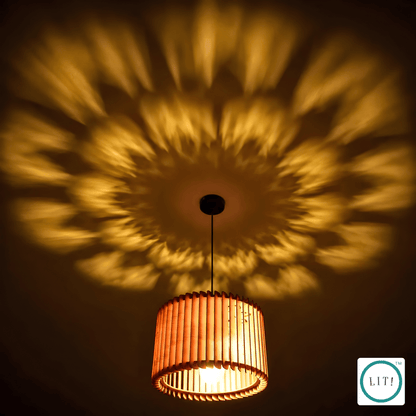 Helix Wooden Pendant Light