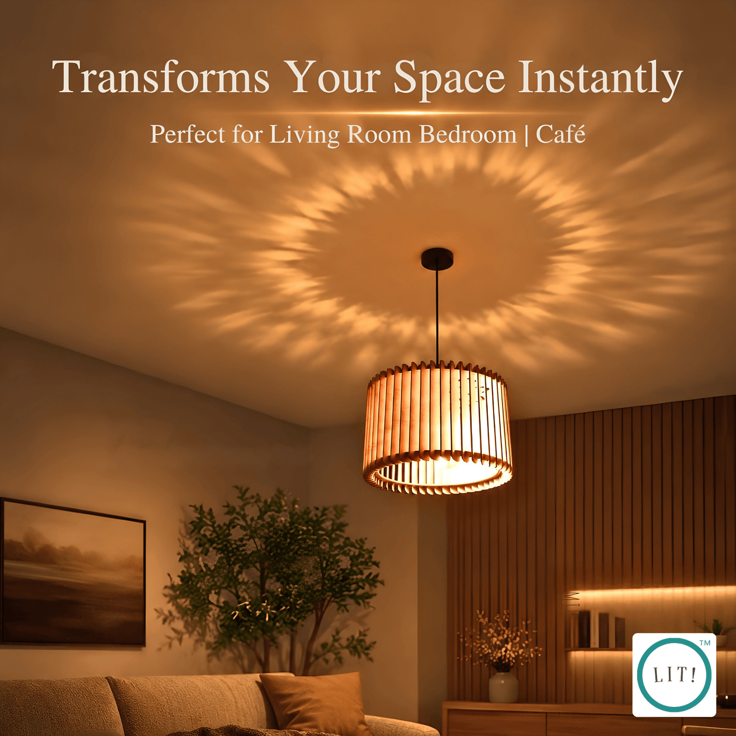 Helix Wooden Pendant Light