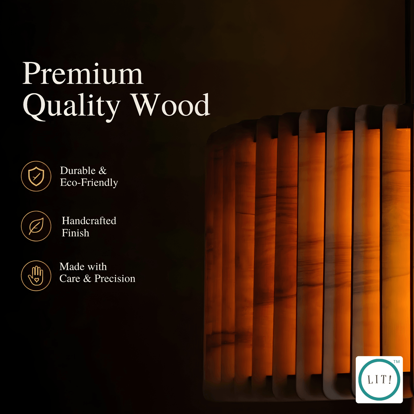 Helix Wooden Pendant Light