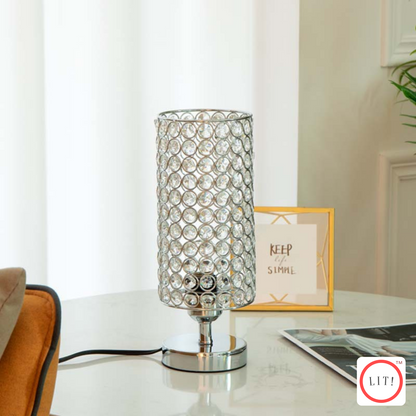 Chrome K9 Crystal Touch Table Lamp