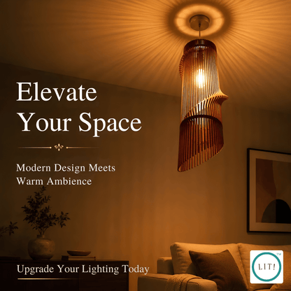 Caden Wooden Pendant Light