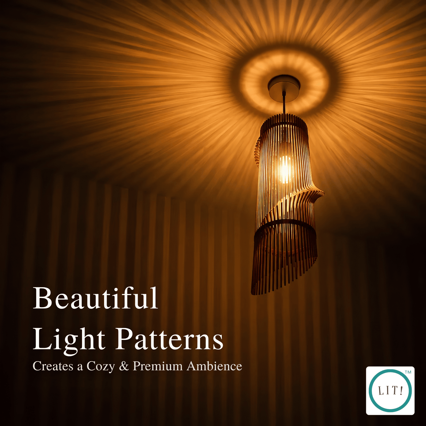 Caden Wooden Pendant Light
