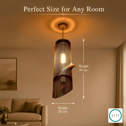 Caden Wooden Pendant Light