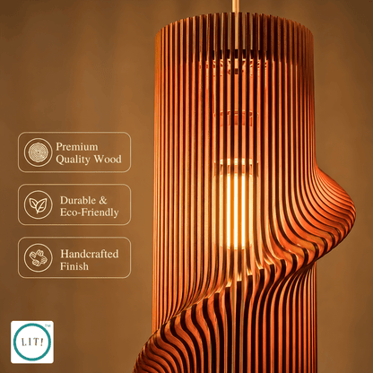 Caden Wooden Pendant Light