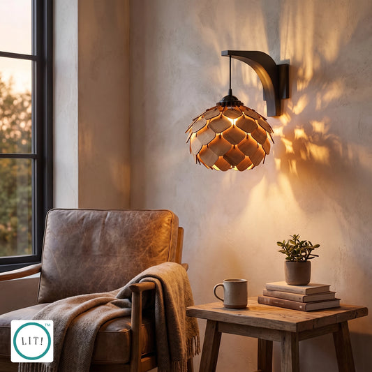 Vera Wooden Wall Lamp