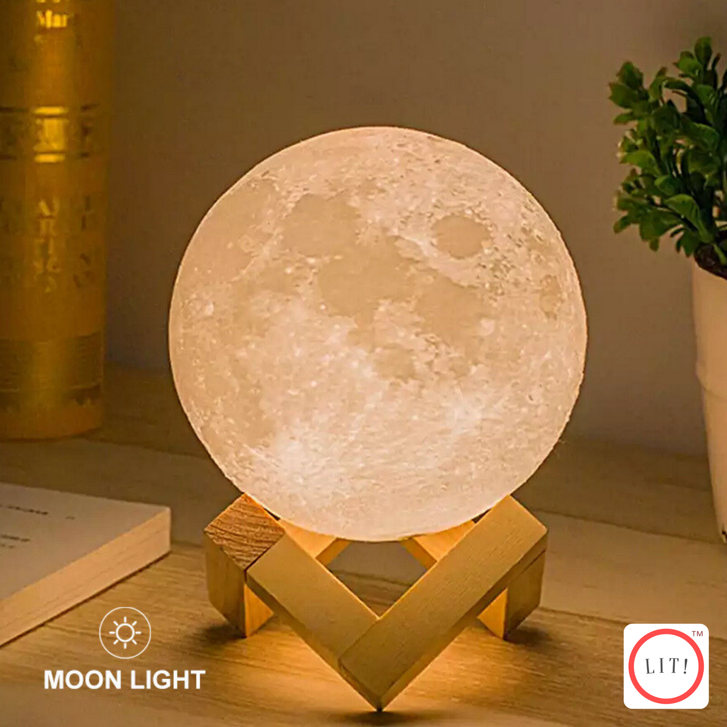 2 in 1 Rechargeable LED Sun Projection Moon Light