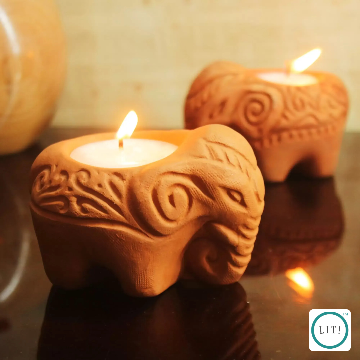 Gaja Terracotta Tealight Holder