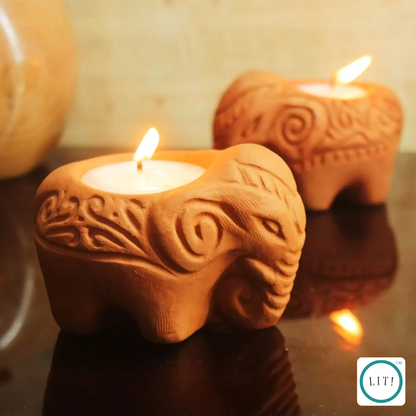 Gaja Terracotta Tealight Holder