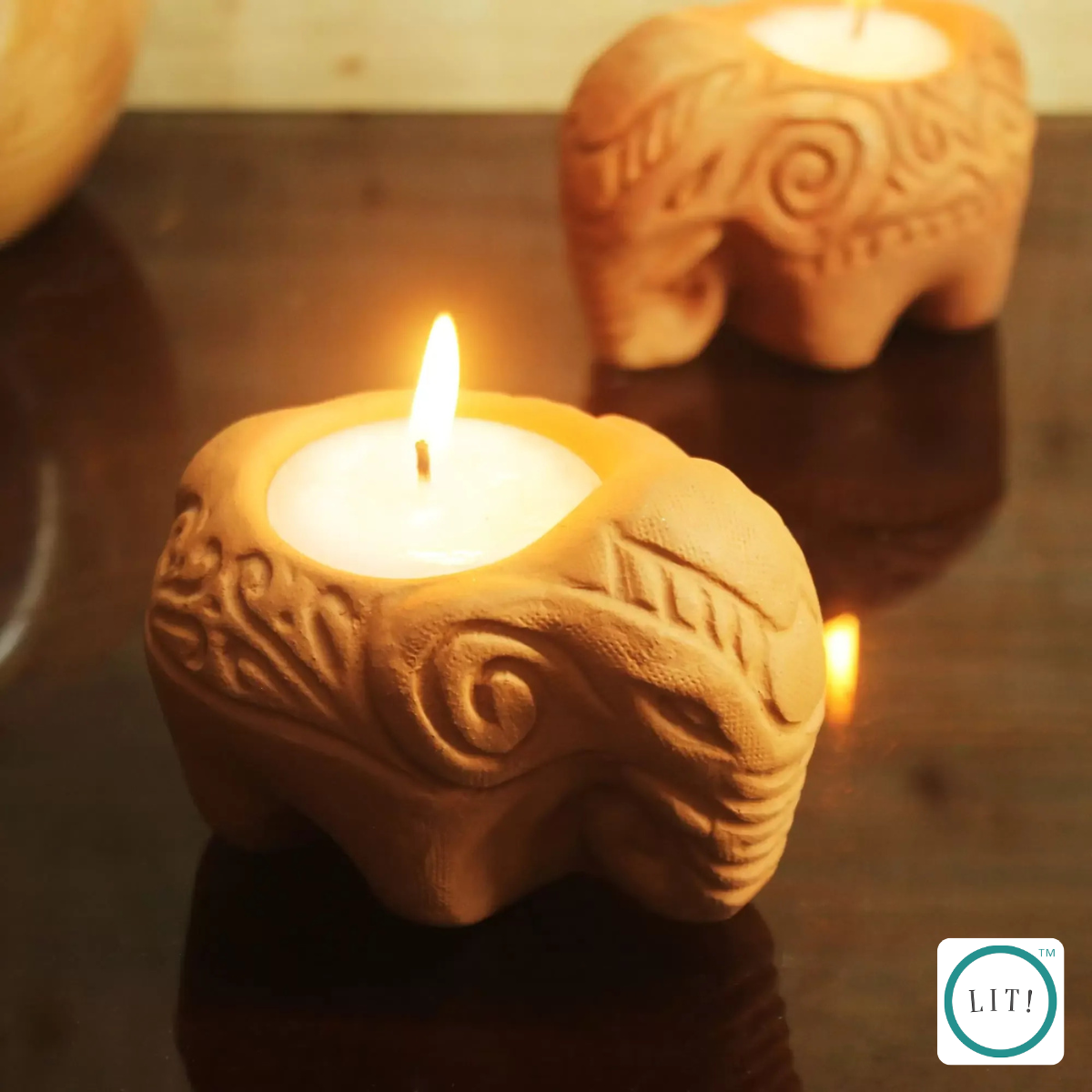 Gaja Terracotta Tealight Holder