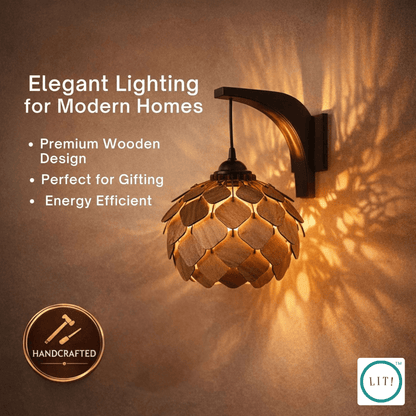 Vera Wooden Wall Lamp