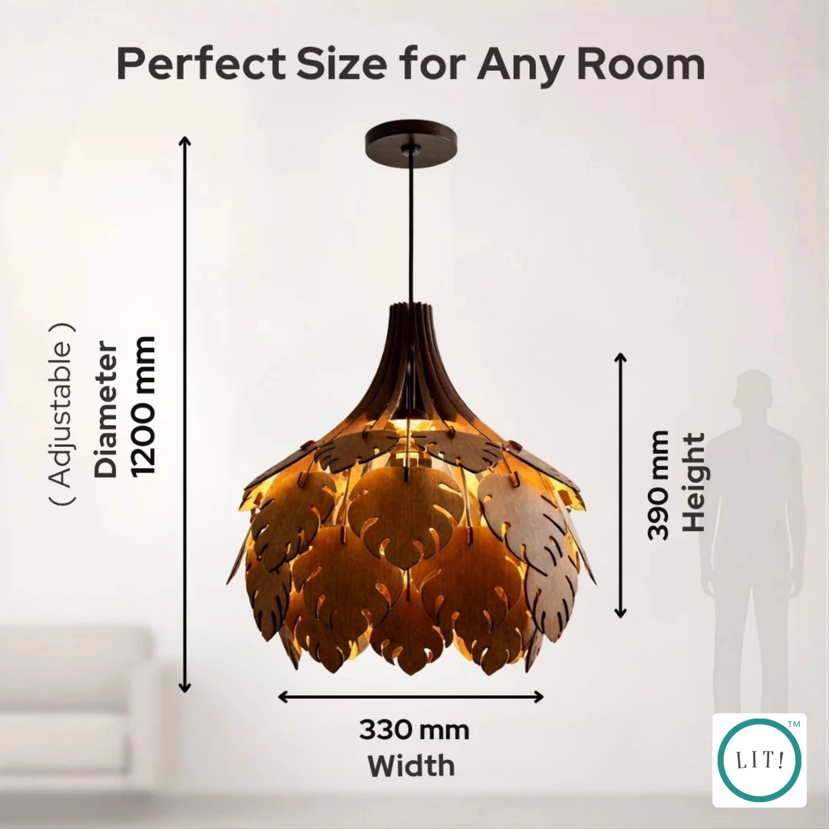 Aspen Wooden Pendant Lamp