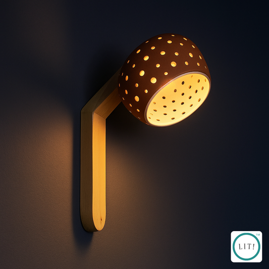 Earthen Wonder Brown Bloom Terracotta Wall Light