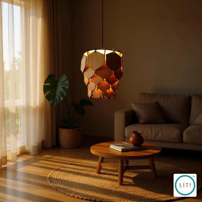 Hexa Wooden Pendant Lamp