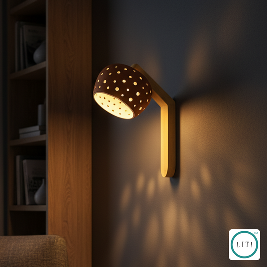 Earthen Wonder Brown Bloom Terracotta Wall Light