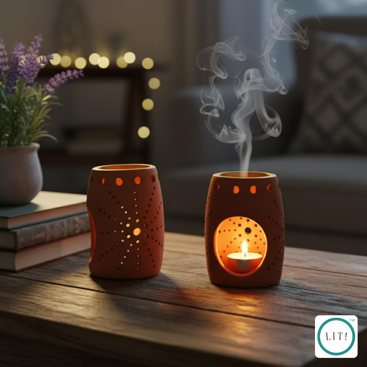 Pova Terracotta Tealight Holder