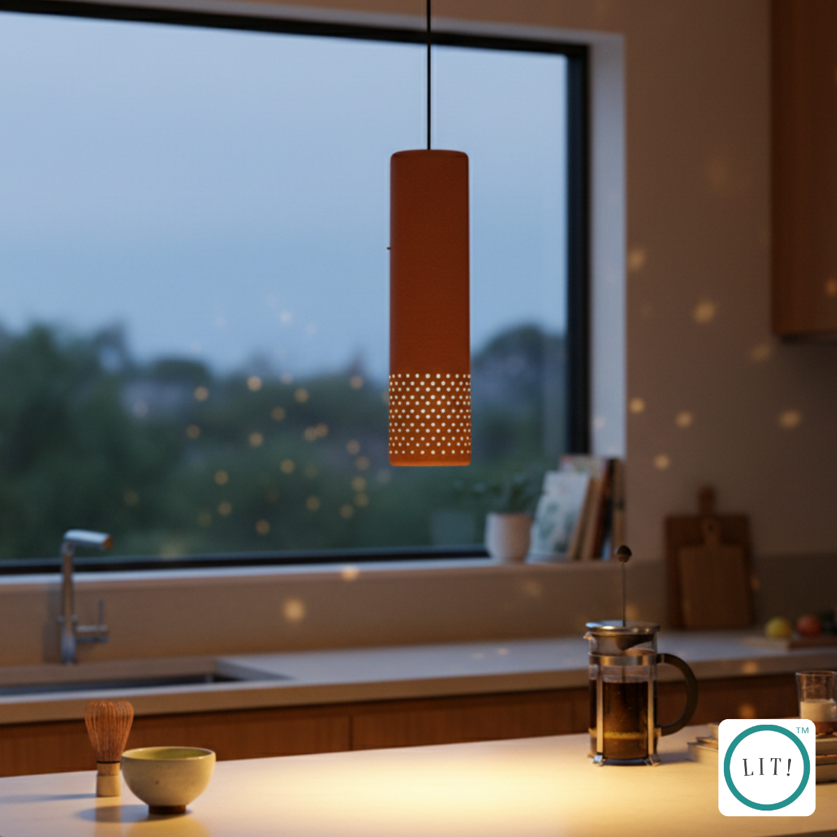Ruva Terracotta Pendant Light