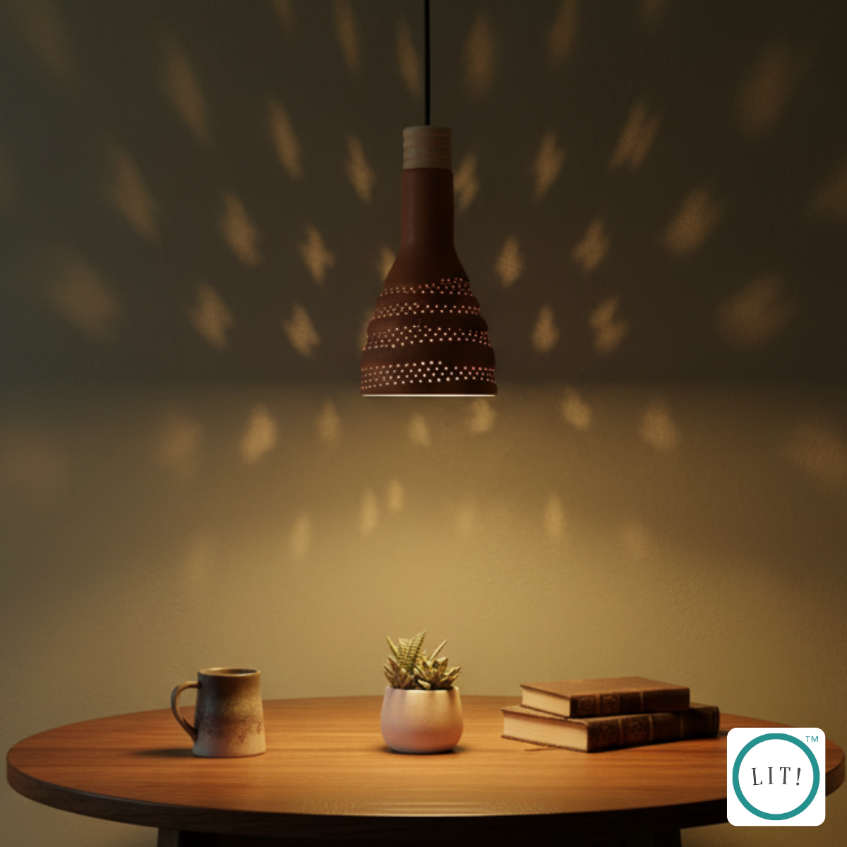 Cira Terracotta Ceiling Light