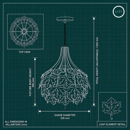 Maple Leaf Pendant Lamp